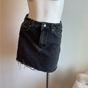Topshop Charcoal Mini Skirt